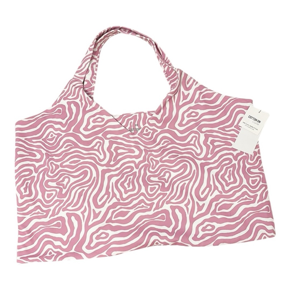 35. Cotton On Curve NWT Printed Crop Tank